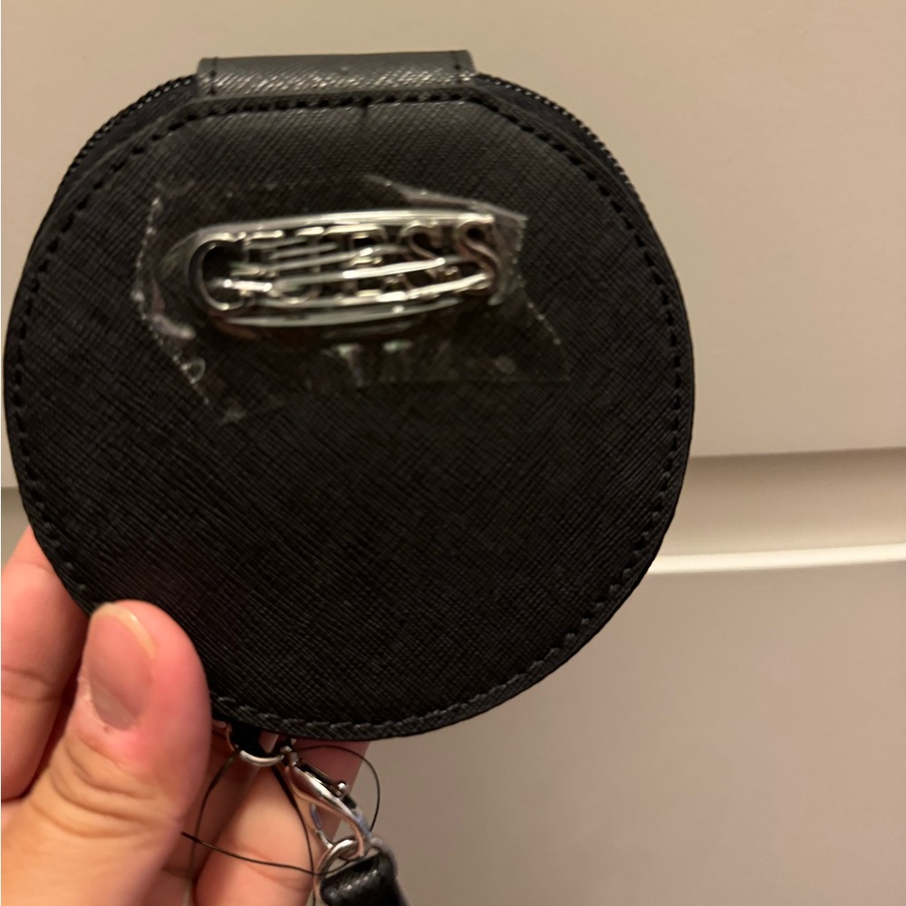 Guess Black Round Coin Pouch